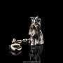 Брелок из серебра "Йоркширский терьер", фотография 1. Интернет-магазин ЛАВКА ПОДАРКОВ