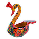 0076565/28*15*23см  Хохлома Братина "Лебедь" Рябина