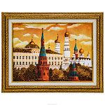 Картина янтарная "Москва. Большой Кремлевский дворец" 30х40 см