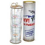 0074591 ТУБУС сувенирный 3 стакана ЗА РЫБАЛКУ