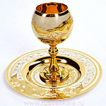 15346 Златоуст Набор "Виноградная лоза"  2 пр. Кубок + Блюдо в П/У