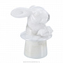 Скульптура из натурального камня "Кролик в шляпе". Ангидрид, фотография 3. Интернет-магазин ЛАВКА ПОДАРКОВ