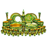 0021005/Сервиз Хохлома Набор "К празднику" 106 предм. (в/кат) 10177