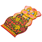 0054679/СВ/29-36см  Хохлома ПОДНОС "СВИНКА" в ассортименте