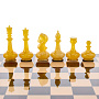 Шахматный ларец с янтарными фигурами 48х48 см, фотография 4. Интернет-магазин ЛАВКА ПОДАРКОВ