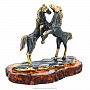 Статуэтка с янтарем "Лошади", фотография 3. Интернет-магазин ЛАВКА ПОДАРКОВ