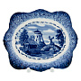 Тарелка сувенирная настенная "Пейзаж". Гжель, фотография 1. Интернет-магазин ЛАВКА ПОДАРКОВ