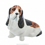 Фарфоровая статуэтка "Собака Бассет-хаунд", фотография 2. Интернет-магазин ЛАВКА ПОДАРКОВ