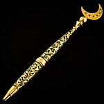 0060127 Златоуст Ручка подарочная"Мусульманская с полумесяцем" эмаль, позолота в в П/У (без стержня)