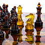 Шахматы янтарные "Камелот" 32х32 см, фотография 5. Интернет-магазин ЛАВКА ПОДАРКОВ