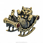 Статуэтка с янтарем "Кот на софе", фотография 2. Интернет-магазин ЛАВКА ПОДАРКОВ