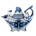 Чайник "Чаепитие". Гжель