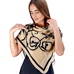 0071098 ПЛАТОК шелк 100% 98*98см ВЕТОЧКИ  в П/У