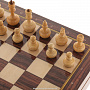Шахматный ларец с деревянными фигурами 37х37 см, фотография 3. Интернет-магазин ЛАВКА ПОДАРКОВ