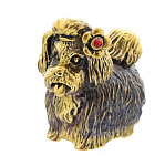 0047439/824.1 Сувенир Собака Йорк с цветочком б\п Сувенир