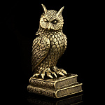 0019218 Бронза Статуэтка "МУДРАЯ СОВА" 6*6*8,5см (93515)