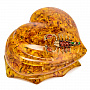 Шкатулка из янтаря "Сердце. Скорпион", фотография 1. Интернет-магазин ЛАВКА ПОДАРКОВ
