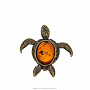 Сувенир с янтарем "Черепаха", фотография 2. Интернет-магазин ЛАВКА ПОДАРКОВ