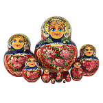 Матрешка "Цветы" 10 мест