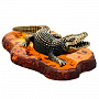 Статуэтка с янтарем "Крокодил Саванна", фотография 4. Интернет-магазин ЛАВКА ПОДАРКОВ