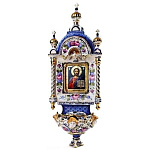 08012 Гжель КИОТ настенный большой "Господь Вседержитель" 20*54см 
