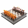 Шахматный деревянный ларец с янтарными фигурами, фотография 1. Интернет-магазин ЛАВКА ПОДАРКОВ