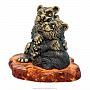 Статуэтка с янтарем "Медведи. Любовь", фотография 2. Интернет-магазин ЛАВКА ПОДАРКОВ