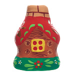 Ковровская игрушка Сувенир-Подсвечник ДОМИК 4*4*6см