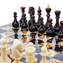 Шахматы с инкрустацией из янтаря и янтарными фигурами, фотография 2. Интернет-магазин ЛАВКА ПОДАРКОВ