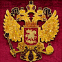 Панно из янтаря "Герб РФ" 47,5х47,5 см, фотография 2. Интернет-магазин ЛАВКА ПОДАРКОВ