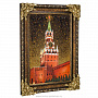 Картина янтарная "Спасская башня ночью" 60х40 см, фотография 2. Интернет-магазин ЛАВКА ПОДАРКОВ
