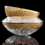 Ваза интерьерная из хрусталя с позолотой "Тиара"