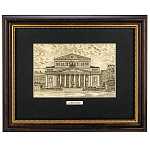 200317/25*32см Офорт черно-белый "Москва. Большой Театр" 