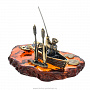Статуэтка с янтарем "Рыбак в лодке", фотография 4. Интернет-магазин ЛАВКА ПОДАРКОВ