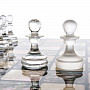 Шахматный ларец с перламутром и фигурами из хрусталя (черн), фотография 8. Интернет-магазин ЛАВКА ПОДАРКОВ