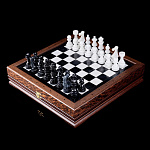 0056197/RTG-7276 Шахматы "Европейские" каменные 34*34см 