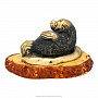 Статуэтка с янтарем "Морской котик", фотография 4. Интернет-магазин ЛАВКА ПОДАРКОВ