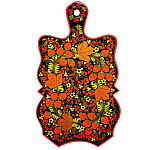 0028716/пирожница малая  Хохлома ДОСКА разделочная "ПИРОЖНИЦА" малая