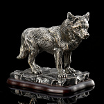 Авторская скульптура из бронзы "Волк"