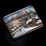  /17*13*2см Художественная роспись Шкатулка "Пейзаж"