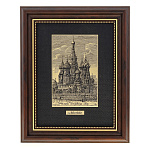  /17*22см Офорт черно-белый "Москва .Храм Василия Блаженного"