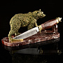 Нож сувенирный "Медведь" на подставке, фотография 2. Интернет-магазин ЛАВКА ПОДАРКОВ
