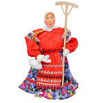 Коллекционная кукла ручной работы "Марья с граблями"