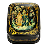 0065085-9*7см  Лаковая миниатюра Палех Шкатулка "МОРОЗКО" Иванова