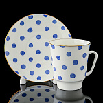 Кофейная пара 165 мл "Polka Dot". Форма Майская. ИФЗ