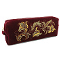 Косметичка "Светлана". Бордовая с вышивкой, фотография 6. Интернет-магазин ЛАВКА ПОДАРКОВ