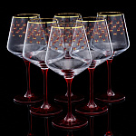 0053693/14.00998.07 ЛФЗ НАБОР ДЛЯ ВОДЫ/СОКА  6 бокалов 460мл СЕТКА БОРДО
