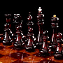 Шахматный ларец с фигурами из янтаря "Старый замок", фотография 4. Интернет-магазин ЛАВКА ПОДАРКОВ