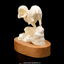 Скульптура из клыка моржа "Горный баран", фотография 3. Интернет-магазин ЛАВКА ПОДАРКОВ