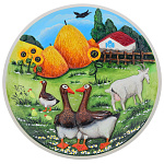 /0431 Керамика ПАННО-ТАРЕЛЬ настенное d-21см